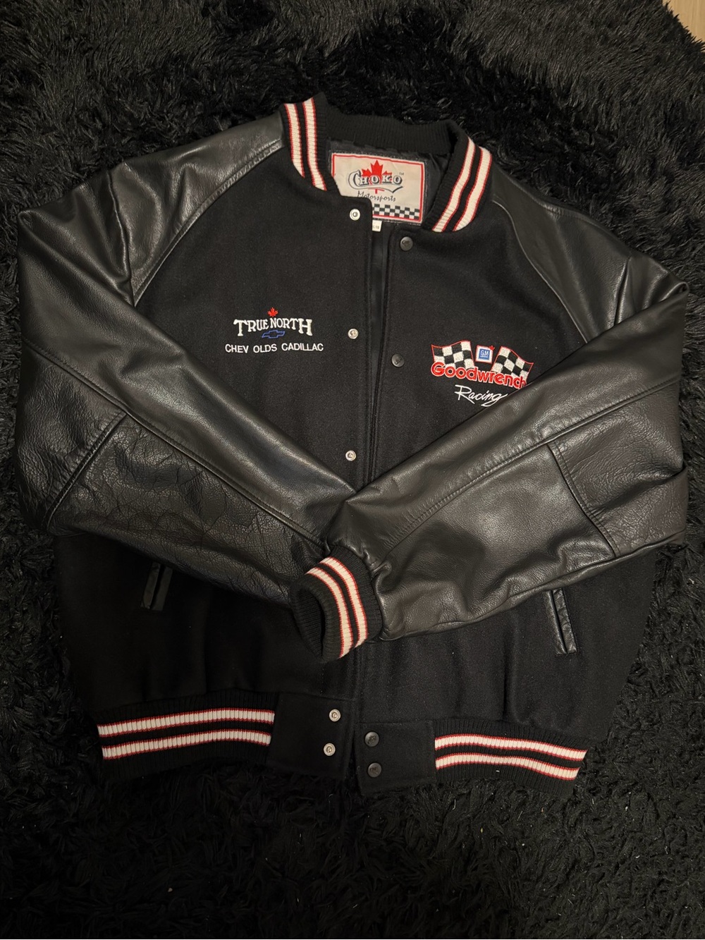 Vintage Goodwrench Racing Black Varsity Jacket